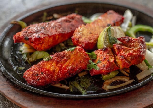 Salmon Tandoori.