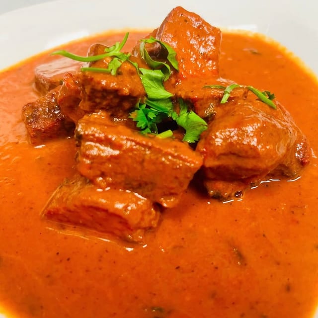 Lamb Tikka Masala with Fresh Mint.