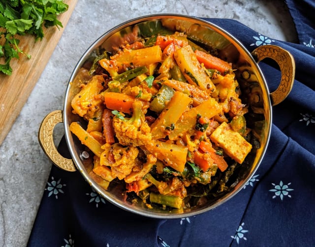 Mix Vegetables Jalfrazie.